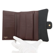 Load image into Gallery viewer, CHANEL Tri-fold Long Wallet BlackAP0241 Caviar Leather
