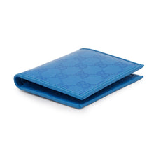 将图像加载到图库查看器中，GUCCI GG Crystal Compact Wallet Blue760320 PVC
