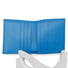 将图像加载到图库查看器中，GUCCI GG Crystal Compact Wallet Blue760320 PVC
