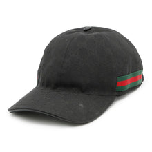 Load image into Gallery viewer, GUCCI GG Canvas Cap Size L Black200035 Canvas
