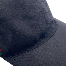 Load image into Gallery viewer, GUCCI GG Canvas Cap Size L Black200035 Canvas
