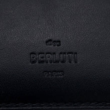 将图像加载到图库查看器中，Berluti Calligraphy Folded Wallet Brown Leather
