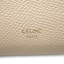 将图像加载到图库查看器中，CELINE Trifold Compact Wallet Beige10B573 Leather
