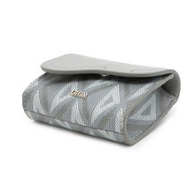将图像加载到图库查看器中，Dior CDDiamond Saddle Card Case Gray Leather PVC

