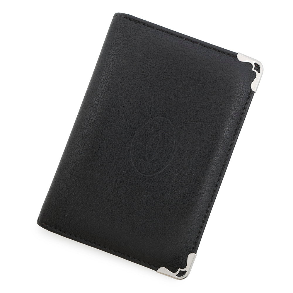 CARTIER Card Case BlackL3001367 Calf Leather