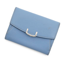 Load image into Gallery viewer, CARTIER Coin purse Light Blue Leather
