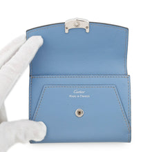 Load image into Gallery viewer, CARTIER Coin purse Light Blue Leather
