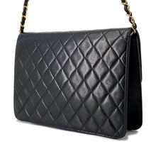 将图像加载到图库查看器中，CHANEL Pushlock ChainShoulder Bag BlackA03570 Lambskin
