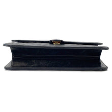 将图像加载到图库查看器中，CHANEL Pushlock ChainShoulder Bag BlackA03570 Lambskin
