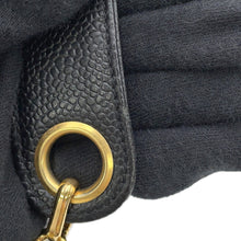将图像加载到图库查看器中，CHANEL Triple Coco Chain Drawstring Bag Black Caviar Leather
