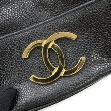 将图像加载到图库查看器中，CHANEL Triple Coco Chain Drawstring Bag Black Caviar Leather
