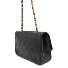 将图像加载到图库查看器中，CHANEL Diana Chain Shoulder Bag BlackA01164 Lambskin Size 22
