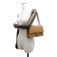 将图像加载到图库查看器中，CHANEL Matelasse Chain Shoulder Bag GoldA01112 Caviar Leather Size 25
