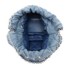 将图像加载到图库查看器中，CHANEL CHANEL22 ChainShoulder Bag BlueAS3980 Denim Size Mini
