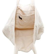 将图像加载到图库查看器中，CHANEL Beach bag Ivory Cotton100%
