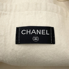 将图像加载到图库查看器中，CHANEL Beach bag Ivory Cotton100%
