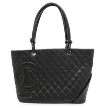 Load image into Gallery viewer, CHANEL Cambon line tote BlackA25169 Lambskin Size Large
