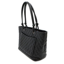 Load image into Gallery viewer, CHANEL Cambon line tote BlackA25169 Lambskin Size Large
