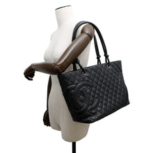 Load image into Gallery viewer, CHANEL Cambon line tote BlackA25169 Lambskin Size Large
