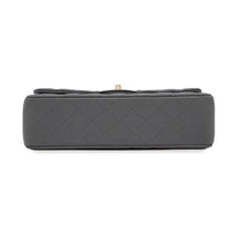 将图像加载到图库查看器中，CHANEL Matelasse Double Flap Chain Shoulder Bag GrayA01112 Caviar Leather Size 25
