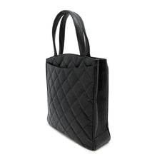 将图像加载到图库查看器中，CHANEL Decacoco Tote Bag Black Caviar Leather
