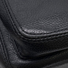将图像加载到图库查看器中，CHANEL CC Logo ChainTote Bag Black Caviar Leather
