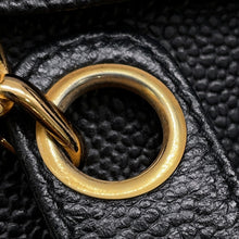 将图像加载到图库查看器中，CHANEL CC Logo ChainTote Bag Black Caviar Leather
