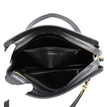 将图像加载到图库查看器中，CHANEL Chain Tote Bag BlackA03675 Caviar Leather
