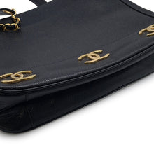 将图像加载到图库查看器中，CHANEL Chain Tote Bag BlackA03675 Caviar Leather
