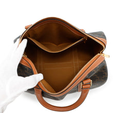 将图像加载到图库查看器中，CELINE Triomphe 2-way Boston bag Tan119572 PVC Leather Size Mini
