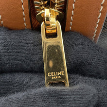 将图像加载到图库查看器中，CELINE Triomphe 2-way Boston bag Tan119572 PVC Leather Size Mini
