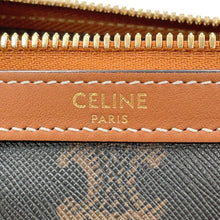 将图像加载到图库查看器中，CELINE Triomphe 2-way Boston bag Tan119572 PVC Leather Size Mini
