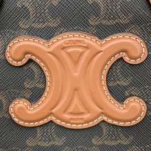 Load image into Gallery viewer, CELINE Triomphe 2-way Bowling Bag Tan110462 PVC Leather Size Mini
