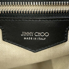 将图像加载到图库查看器中，JIMMY CHOO EVAN Backpack Natural/Black222EVAN Canvas Leather
