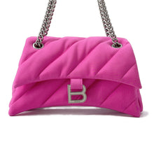 Load image into Gallery viewer, BALENCIAGA Crush 2way Quilted Bag Pink782088 Nylon Size S
