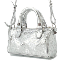 将图像加载到图库查看器中，BALENCIAGA Le Cagoule 2-way Shoulder Bag Silver792599 Leather Size Nano

