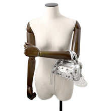 将图像加载到图库查看器中，BALENCIAGA Le Cagoule 2-way Shoulder Bag Silver792599 Leather Size Nano
