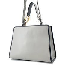 Load image into Gallery viewer, FENDI Runaway Gray/Black8BH344 Leather Size Small
