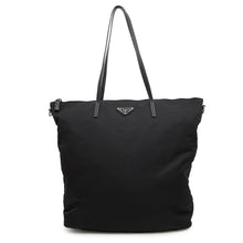 将图像加载到图库查看器中，PRADA 2way Tote Bag Black1BG189 Leather Nylon
