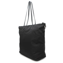 将图像加载到图库查看器中，PRADA 2way Tote Bag Black1BG189 Leather Nylon
