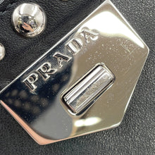 将图像加载到图库查看器中，PRADA Studded Pouch Black1N1843 Leather
