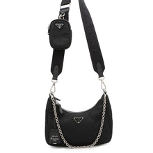 将图像加载到图库查看器中，PRADA Re-Edition 2005 Re-Nylon Shoulder Bag Black1BH204 Nylon
