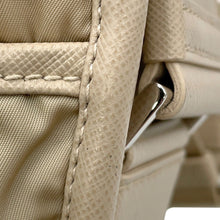 将图像加载到图库查看器中，PRADA Re-Nylon xSaffiano Leather Shoulder Bag Beige2VD034 Nylon Leather
