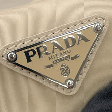 将图像加载到图库查看器中，PRADA Re-Nylon xSaffiano Leather Shoulder Bag Beige2VD034 Nylon Leather
