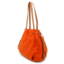 将图像加载到图库查看器中，PRADA Nylon Handbag OrangeBN1757 Nylon Leather
