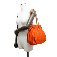将图像加载到图库查看器中，PRADA Nylon Handbag OrangeBN1757 Nylon Leather

