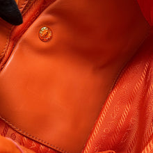将图像加载到图库查看器中，PRADA Nylon Handbag OrangeBN1757 Nylon Leather
