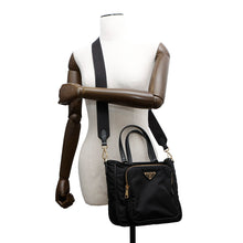 将图像加载到图库查看器中，PRADA Nylon 2wayTote Bag Black1BG308 Nylon Leather
