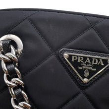将图像加载到图库查看器中，PRADA Impuntu Chain Tote Bag Black1BB903 Nylon
