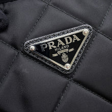 将图像加载到图库查看器中，PRADA Impuntu Chain Tote Bag Black1BB903 Nylon
